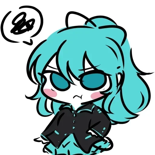 ☹️ Стикер «Miku Мику» для Telegram
