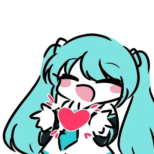 🤍 Стикер «Miku Мику» для Telegram