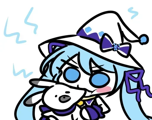 😐 Стикер «Miku Мику» для Telegram
