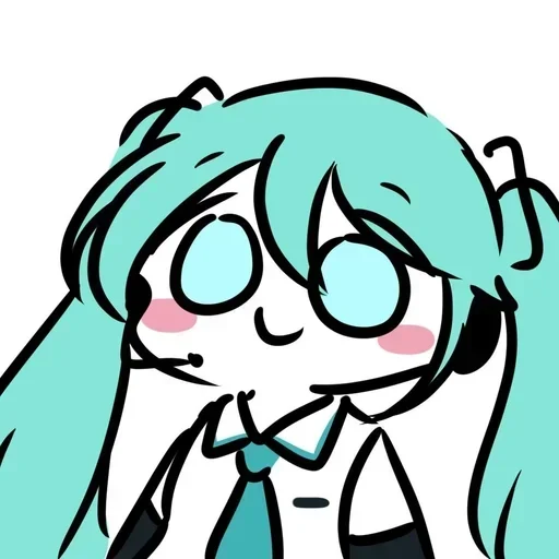 🙂 Стикер «Miku Мику» для Telegram