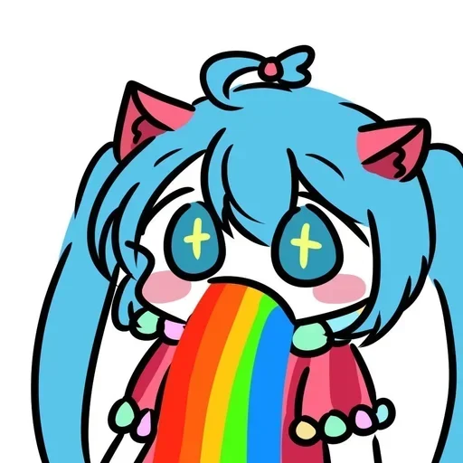 🌈 Стикер «Miku Мику» для Telegram