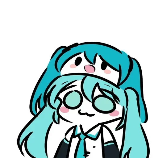 😐 Стикер «Miku Мику» для Telegram
