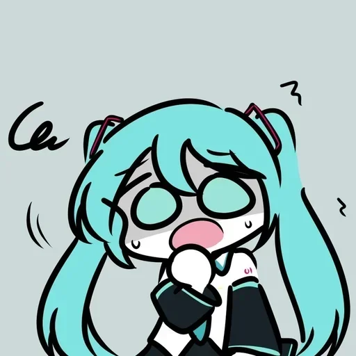😨 Стикер «Miku Мику» для Telegram