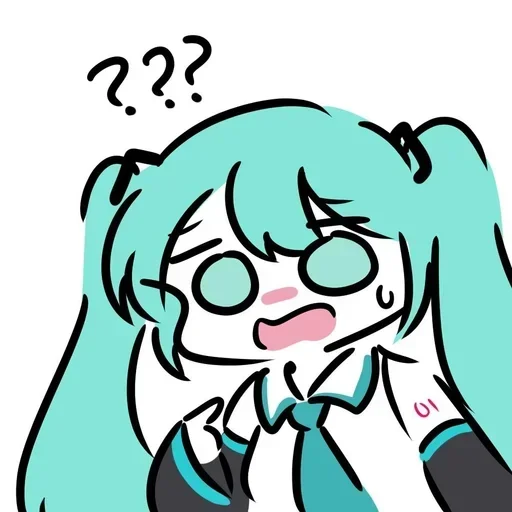 ❔ Стикер «Miku Мику» для Telegram