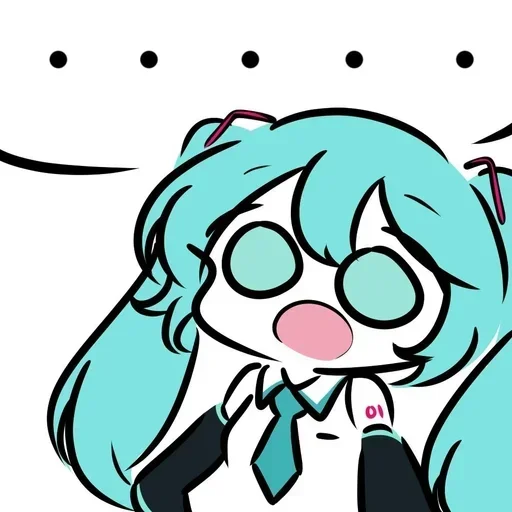 😮 Стикер «Miku Мику» для Telegram