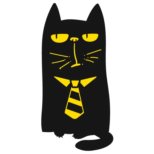 👨‍💼 Стикер «Кот Юмор FM» для Telegram