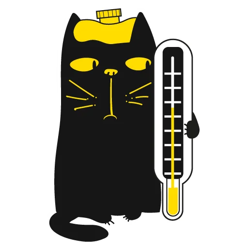 🤒 Стикер «Кот Юмор FM» для Telegram