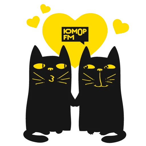 💑 Стикер «Кот Юмор FM» для Telegram