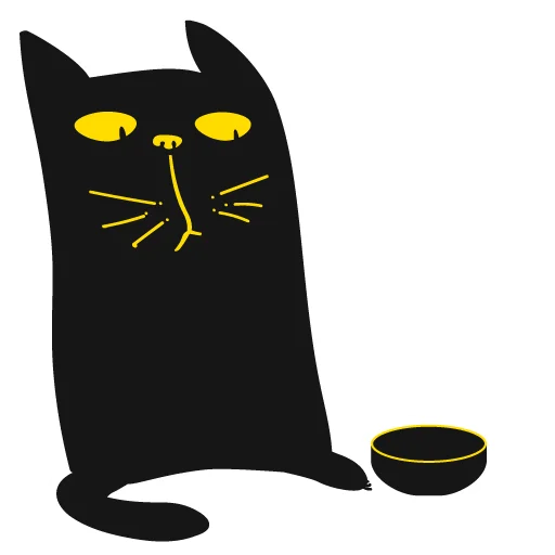 🥣 Стикер «Кот Юмор FM» для Telegram