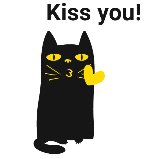 😙 Стикер «Кот Юмор FM» для Telegram