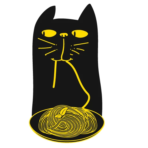 🥡 Стикер «Кот Юмор FM» для Telegram