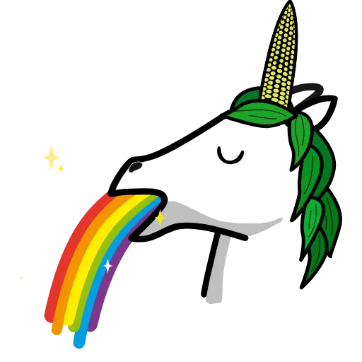 🌈 Стикер «Solanacorn» для Telegram