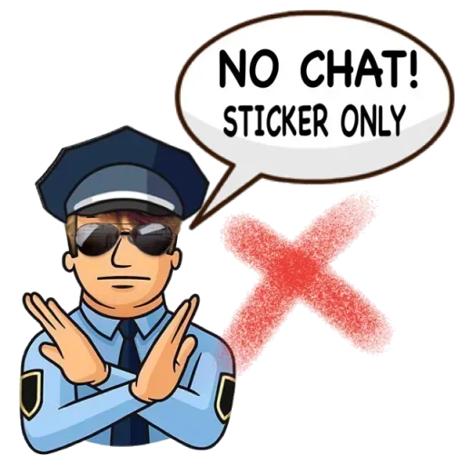 😚 Стикер «Stickers Chat» для Telegram