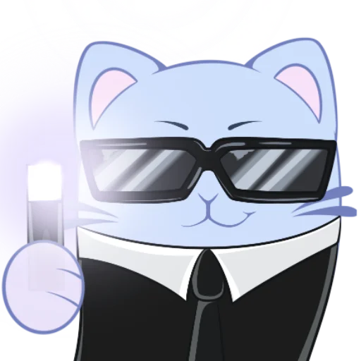 😎 Стикер «Котопризрак» для Telegram