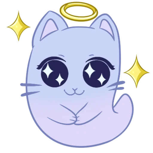 😇 Стикер «Котопризрак» для Telegram