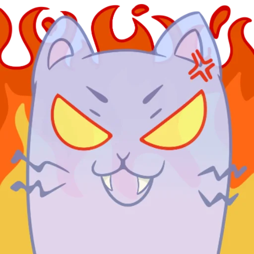 🔥 Стикер «Котопризрак» для Telegram