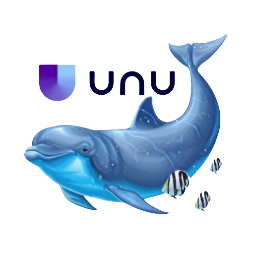 🐬 Стикер «UNU» для Telegram