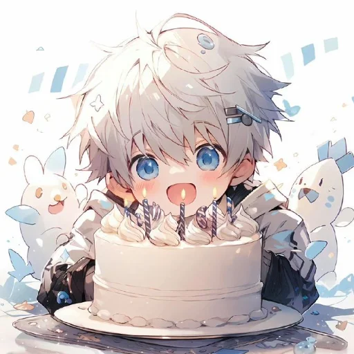 🤍 Стикер «Gentle (anime chan)» для Telegram