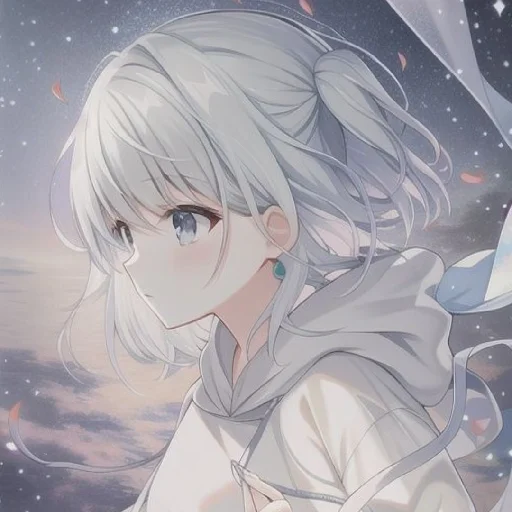 🤍 Стикер «Gentle (anime chan)» для Telegram