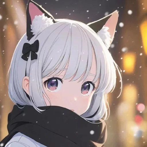 🤍 Стикер «Gentle (anime chan)» для Telegram