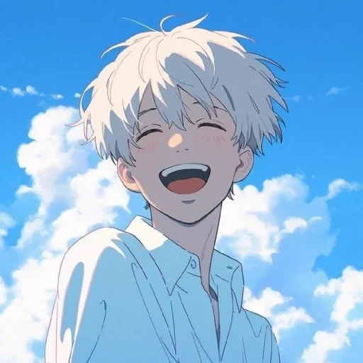 🤍 Стикер «Gentle (anime chan)» для Telegram