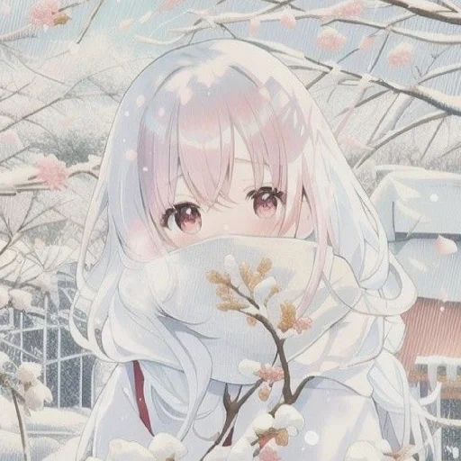 🤍 Стикер «Gentle (anime chan)» для Telegram