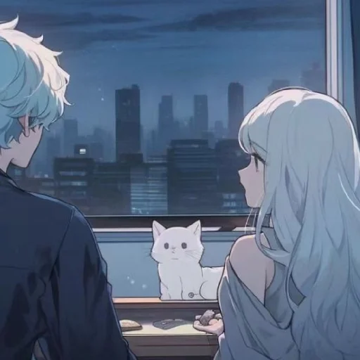 💙 Стикер «Gentle (anime chan)» для Telegram