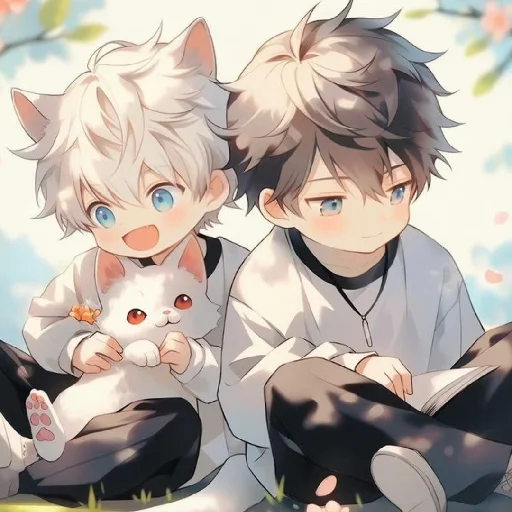 🤍 Стикер «Gentle (anime chan)» для Telegram