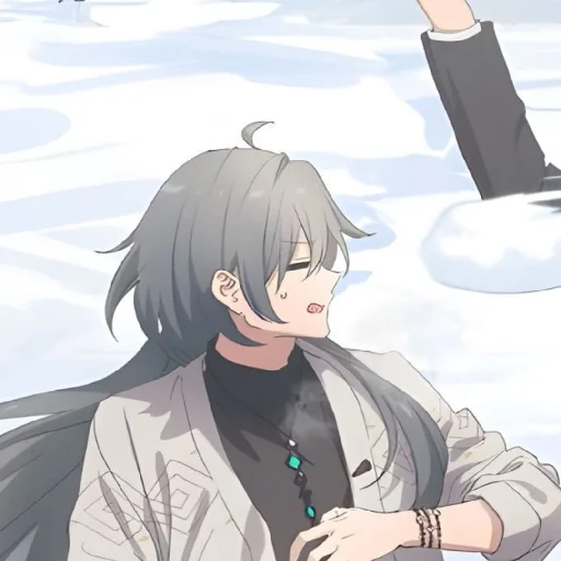 🤍 Стикер «Gentle (anime chan)» для Telegram