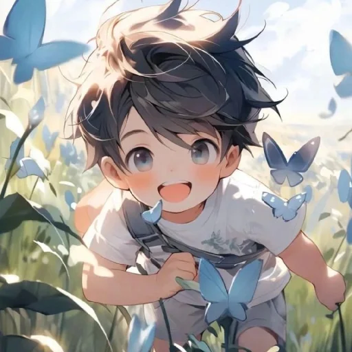 🤍 Стикер «Gentle (anime chan)» для Telegram