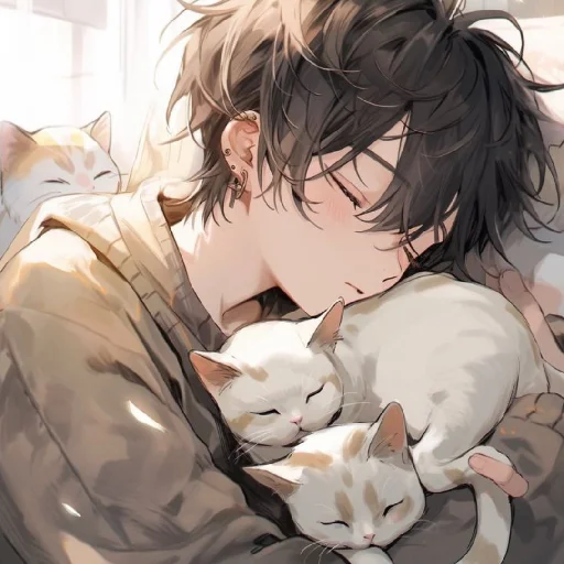🤍 Стикер «Gentle (anime chan)» для Telegram