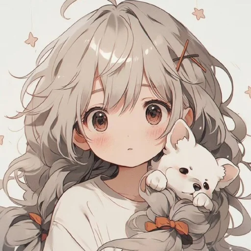 🤍 Стикер «Gentle (anime chan)» для Telegram