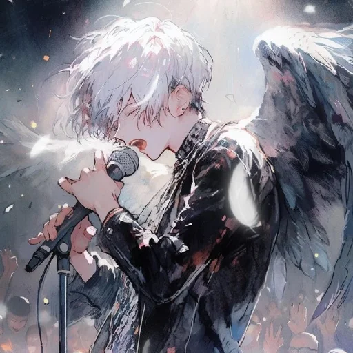 🤍 Стикер «Gentle (anime chan)» для Telegram