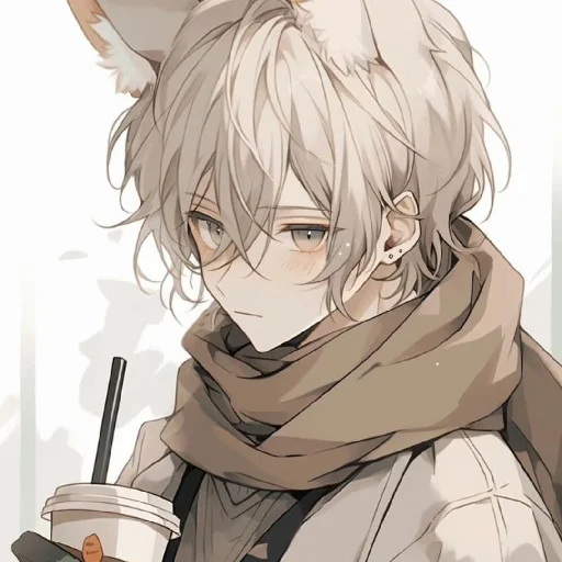 🤍 Стикер «Gentle (anime chan)» для Telegram