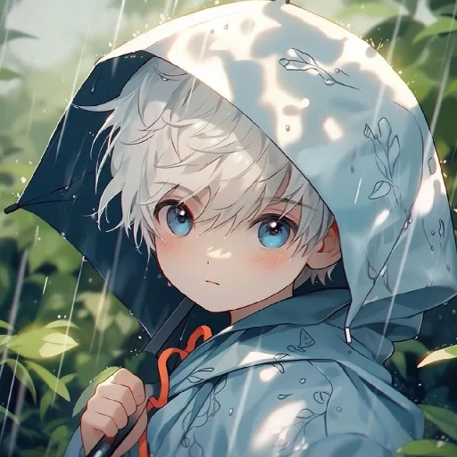 🤍 Стикер «Gentle (anime chan)» для Telegram
