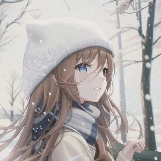 🤍 Стикер «Gentle (anime chan)» для Telegram