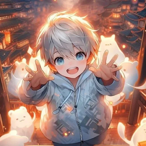 🤍 Стикер «Gentle (anime chan)» для Telegram