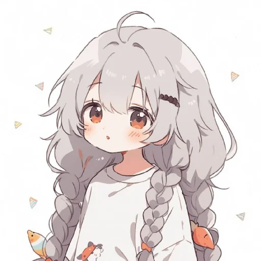 🤍 Стикер «Gentle (anime chan)» для Telegram