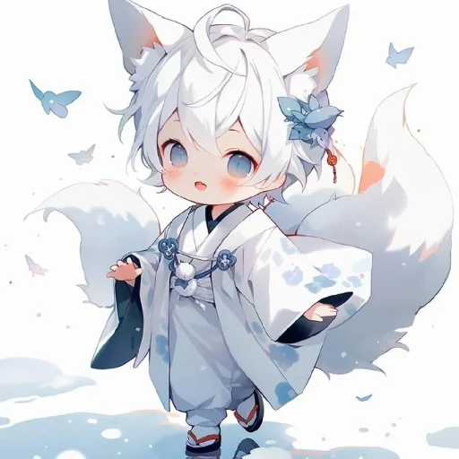 🤍 Стикер «Gentle (anime chan)» для Telegram