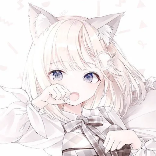 🤍 Стикер «Gentle (anime chan)» для Telegram