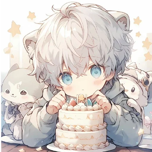 🤍 Стикер «Gentle (anime chan)» для Telegram