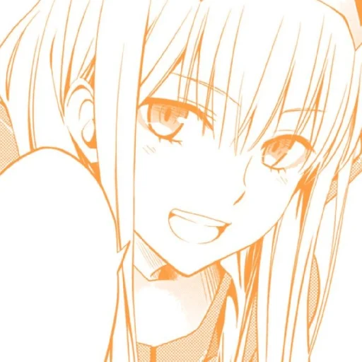 🧡 Стикер «Orange (anime chan)» для Telegram
