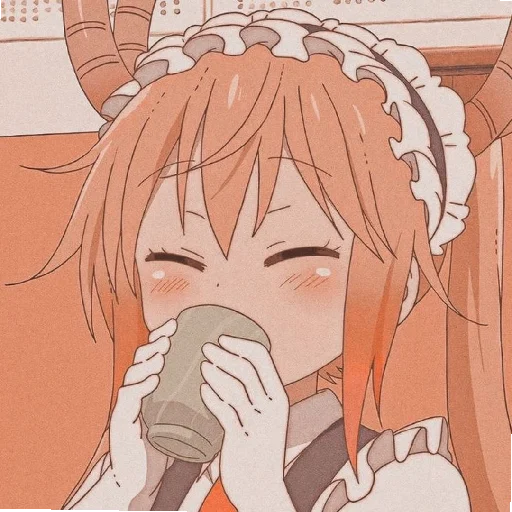 🧡 Стикер «Orange (anime chan)» для Telegram