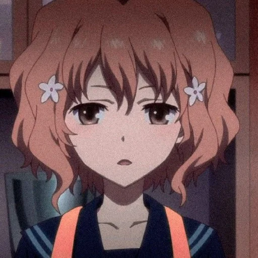 🧡 Стикер «Orange (anime chan)» для Telegram