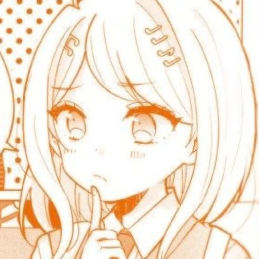 🧡 Стикер «Orange (anime chan)» для Telegram