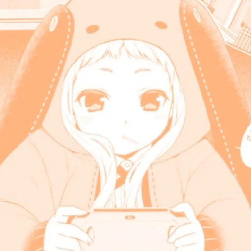 🧡 Стикер «Orange (anime chan)» для Telegram