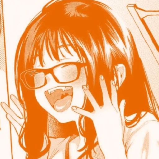 🧡 Стикер «Orange (anime chan)» для Telegram