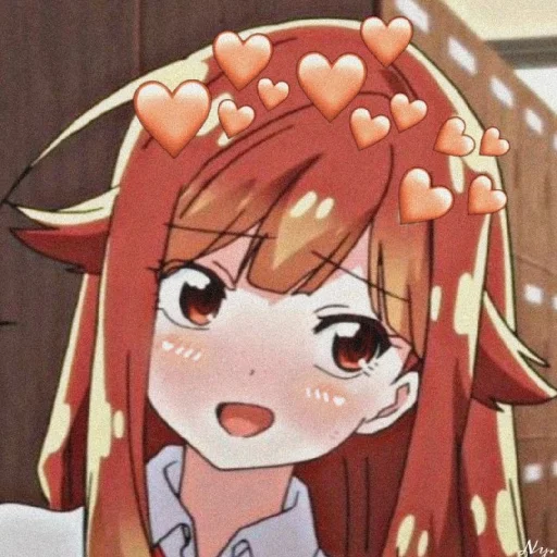 🧡 Стикер «Orange (anime chan)» для Telegram