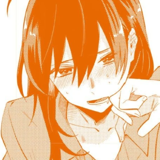 🧡 Стикер «Orange (anime chan)» для Telegram