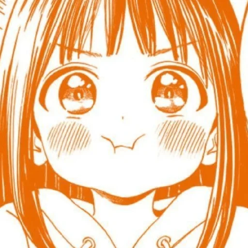 🧡 Стикер «Orange (anime chan)» для Telegram